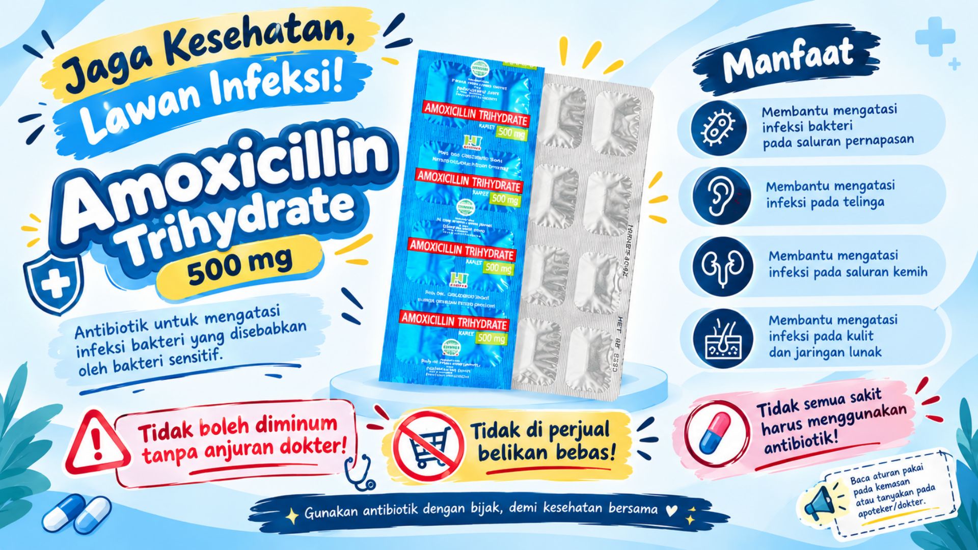 Bijak Menggunakan Antibiotik untuk Mencegah Resistensi